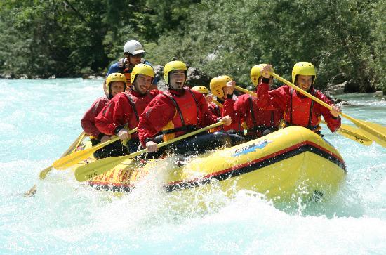 Stag party rafting